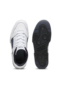 Puma SLIPSTREAM HI LTH - Vysoké tenisky - white/new navy