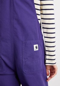 Carhartt WIP BIB OVERALL STRAIGHT - Peto - aura rinsed