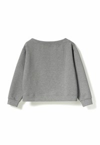 Grijze sweatshirt met een losse pasvorm, ronde halslijn en lange mouwen. Gemaakt van zachte stof, met ribgebreide manchetten en zoom.