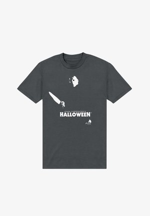 Henry Tiger, HALLOWEEN MICHAEL MYERS SILHOUETTE IN THE DARKNESS - T-Shirt print - charcoal grey