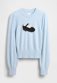 GAP SANDY LIANG CASHSOFT CROP SWEATER - Stickad tröja - harbor blue