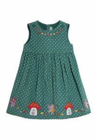 JoJo Maman Bébé FAIRY AND TOADSTOOL APPLIQUÉ - REGULAR FIT - Rochie de zi - green fairy toadstool applique