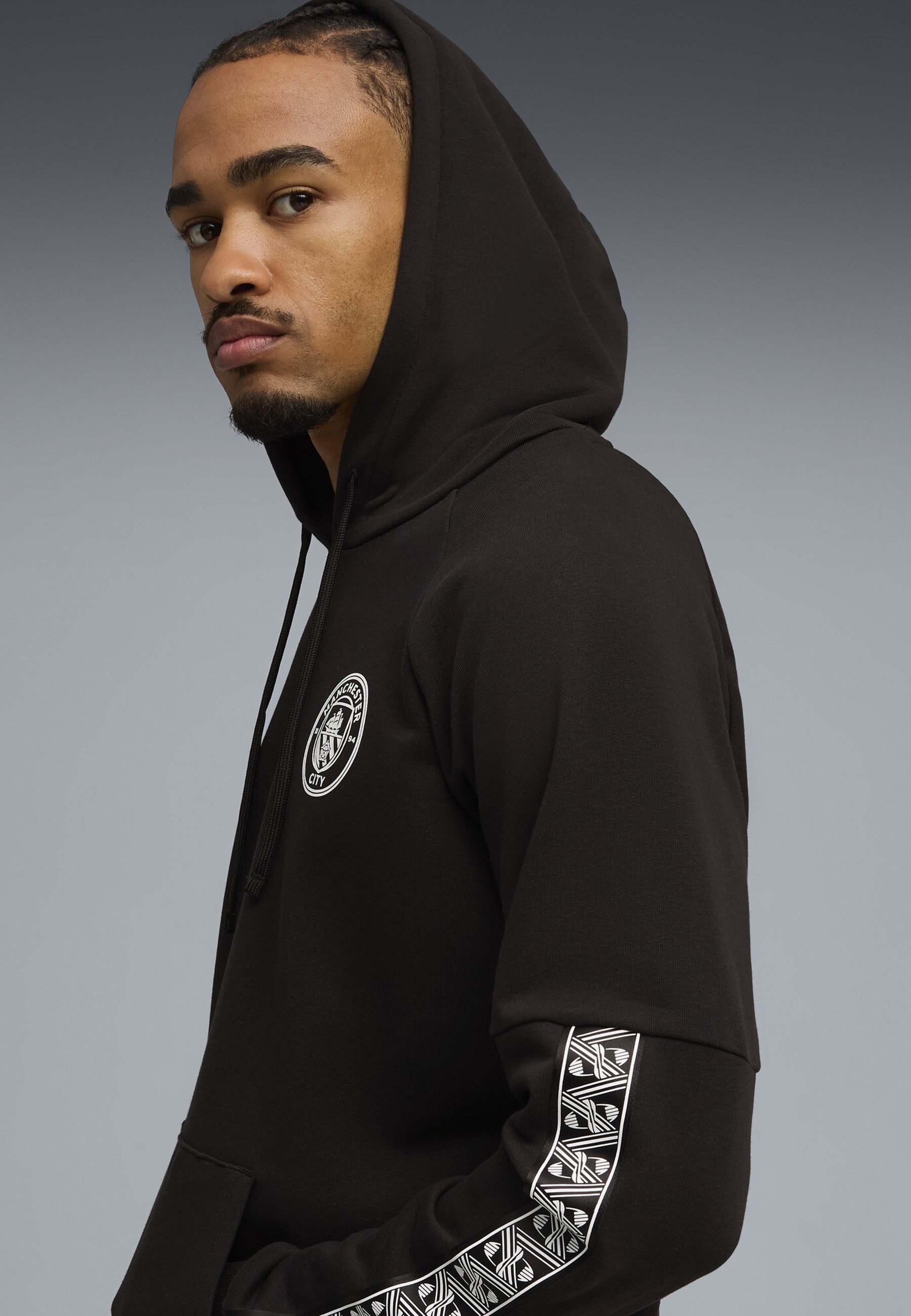 Felpa Con Cappuccio Ufficiale Manchester City F.C. – Uomo, Zip, Tasca Frontale, Morbida E Confortevole – Regalo Perfetto Per I Fans
