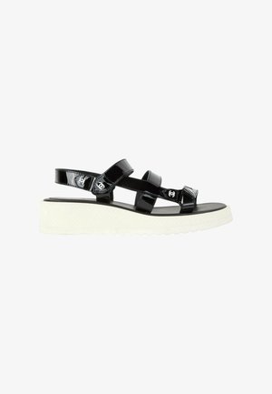 CHANEL, Sandales à plateforme - black