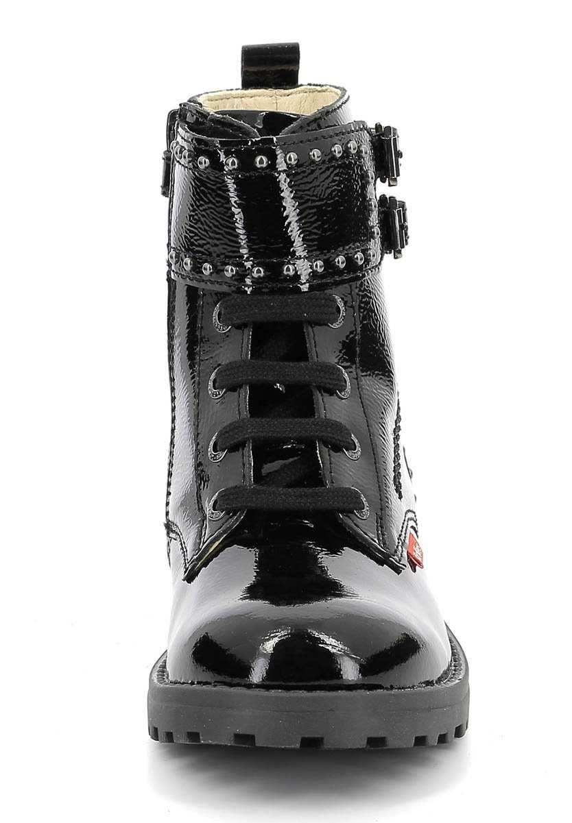 Bottes Kickers Heroick Noir - Taille 37 - Cuir - Talon Moyen - Neuf Avec Emballage