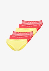 Unausgewählt, rot gelb