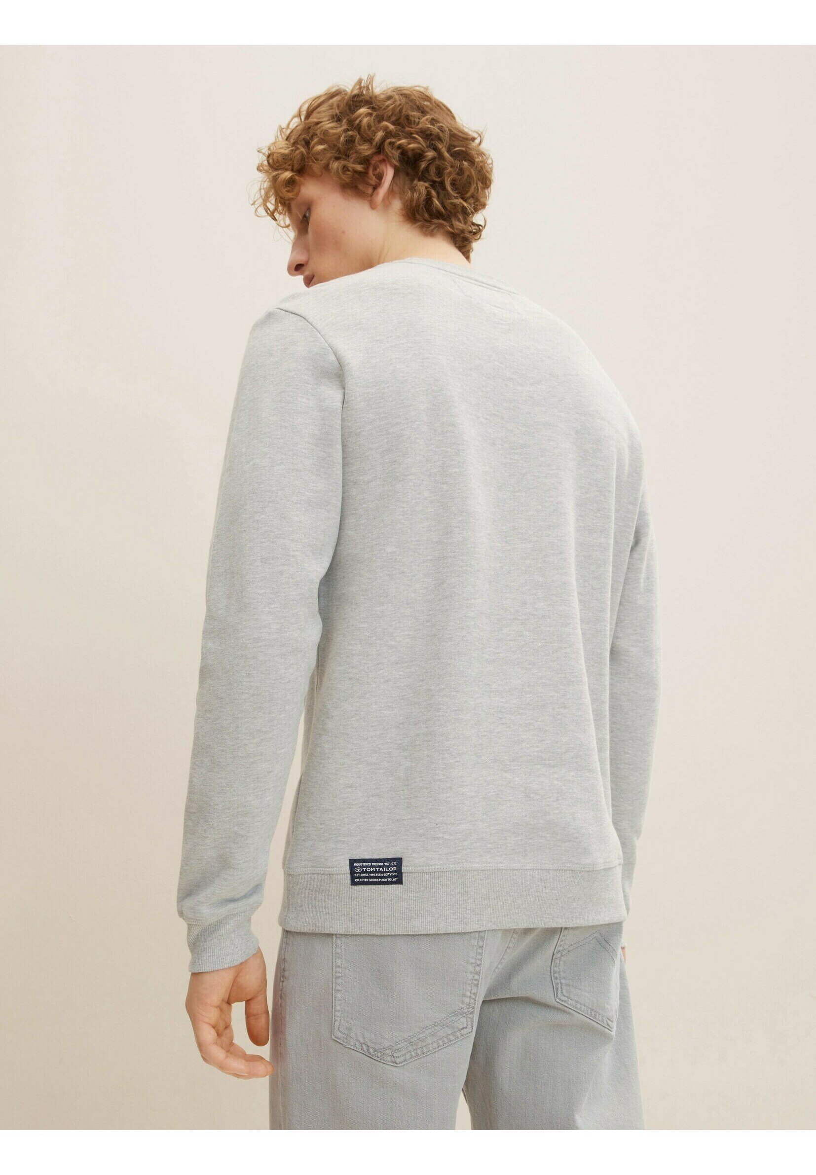 TOM TAILOR Sweater - ordinary grey melange/lichtgrijs - Zalando.nl