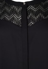 Zizzi MIT KURZEN ÄRMELN - Blúzka - black