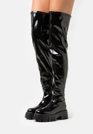 LION - Overknees - black