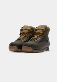Timberland EURO HIKER - Botine cu șireturi - dark brown/black