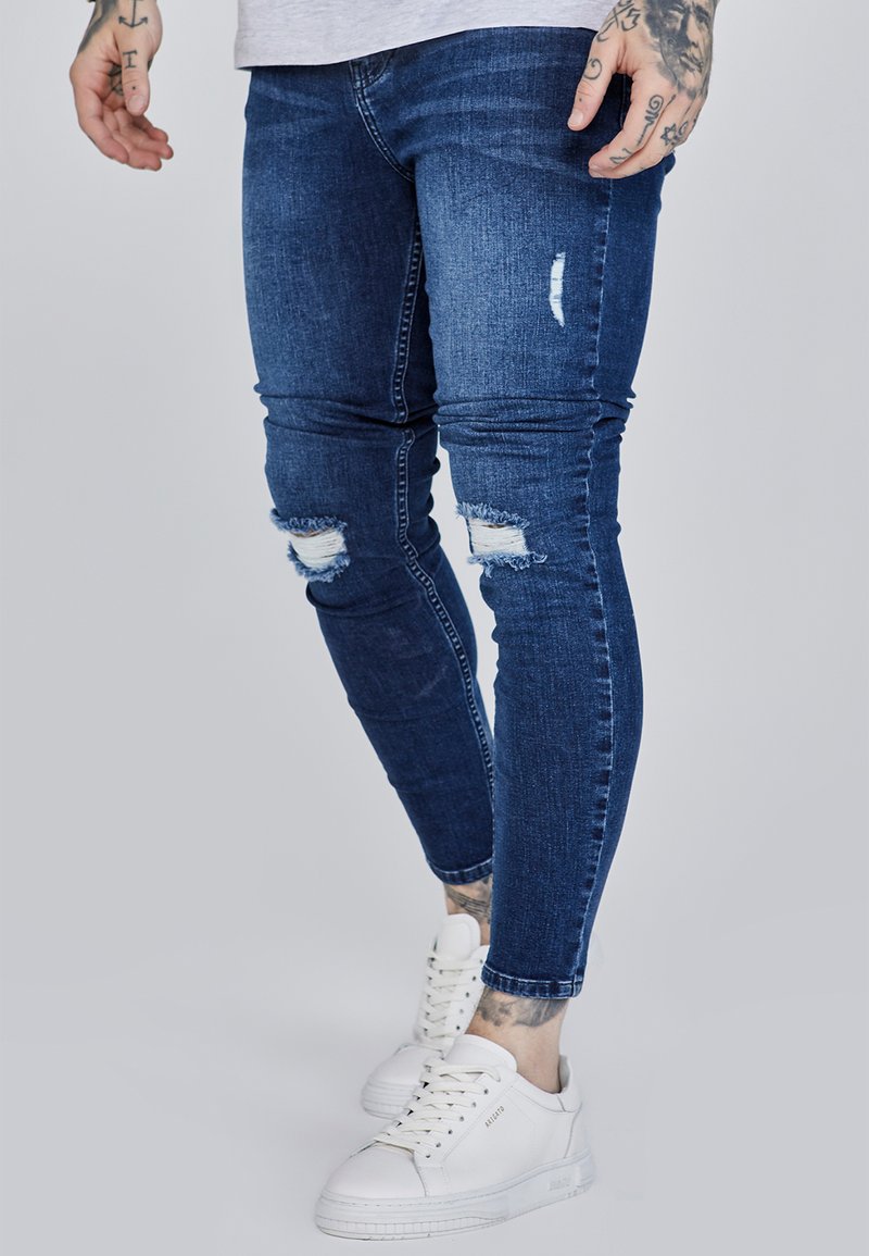 SIKSILK - SKINNY - Straight leg jeans - blue, Enlarge