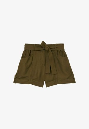 Reiss, REGULAR FIT - AVRIL BELTED BUTTON-TAB SHORT . - Šortky - khaki green