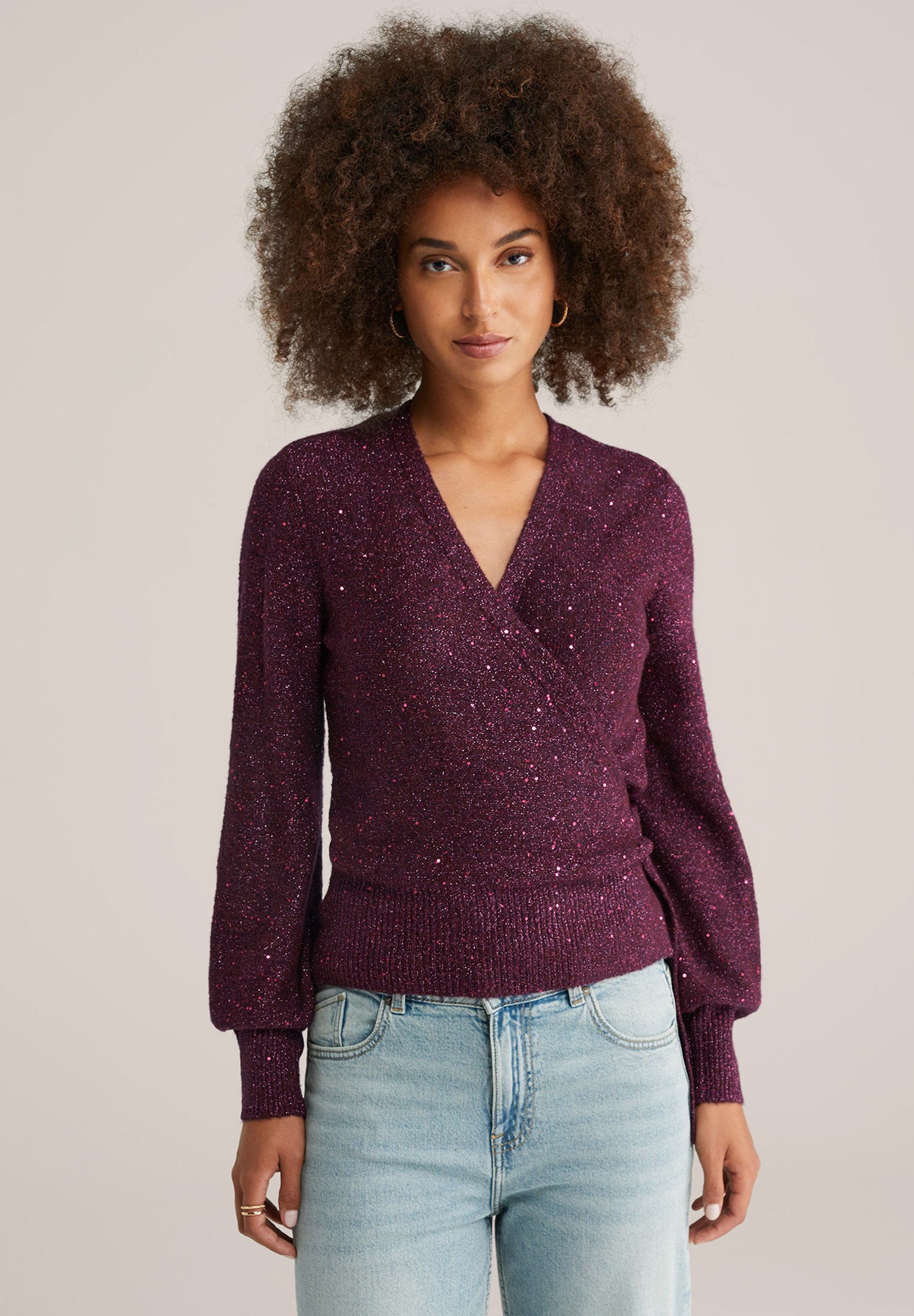 WE Fashion Neuletakki Aubergine violetti Zalando fi WE Fashion Neuletakki Aubergine violetti Zalando fi