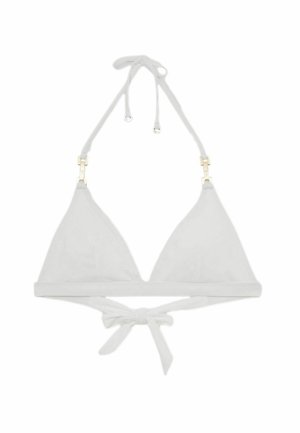 REGULAR FIT - RIAH HALTER NECK - Bikinitop - white