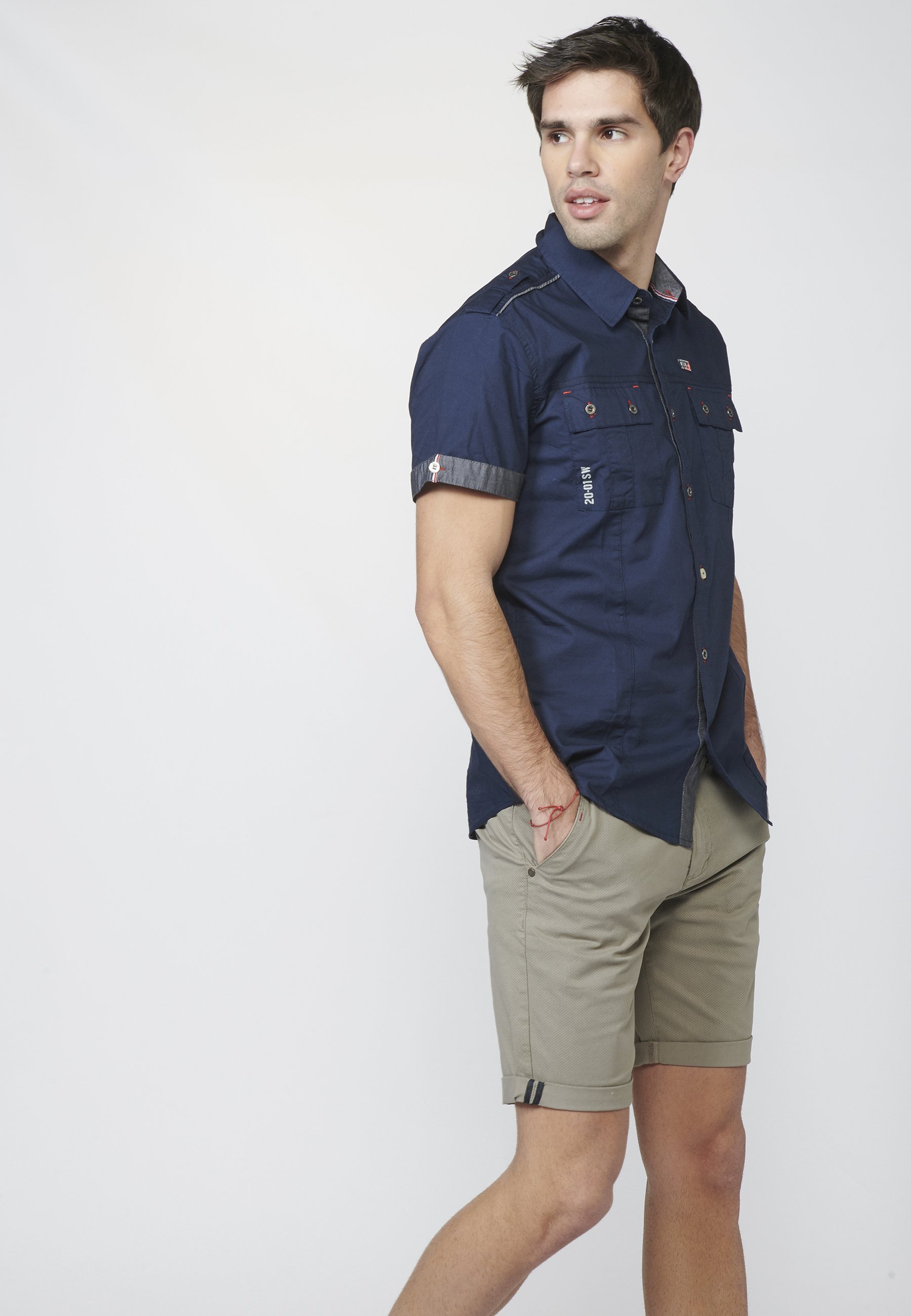 Koroshi MANGA CORTA - Camisa - navy/azul marino - Zalando.es