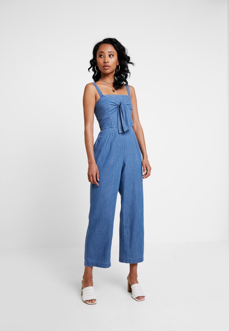 abercrombie and fitch denim jumpsuit