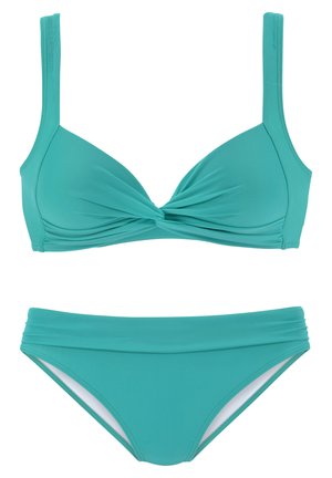 LASCANA BRALETTE BIKINI SET - Bikini - petrol