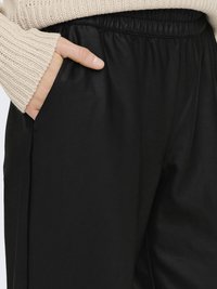 ONLY ONLPOPSTAR MW COATED PNT NOOS - Hlače - black