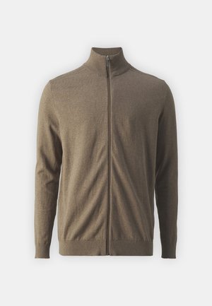 FULL ZIP B NOOS - Kardigan - teak melange