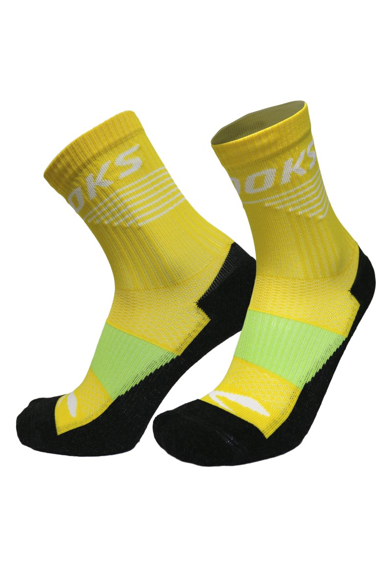 Brooks HIGH POINT CREW - Calcetines de deporte - lemon chrome