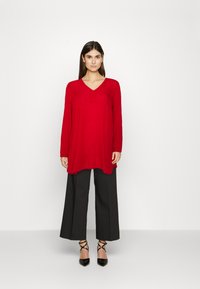 Kaffe KAAMBER V-NECK - Túnica - red