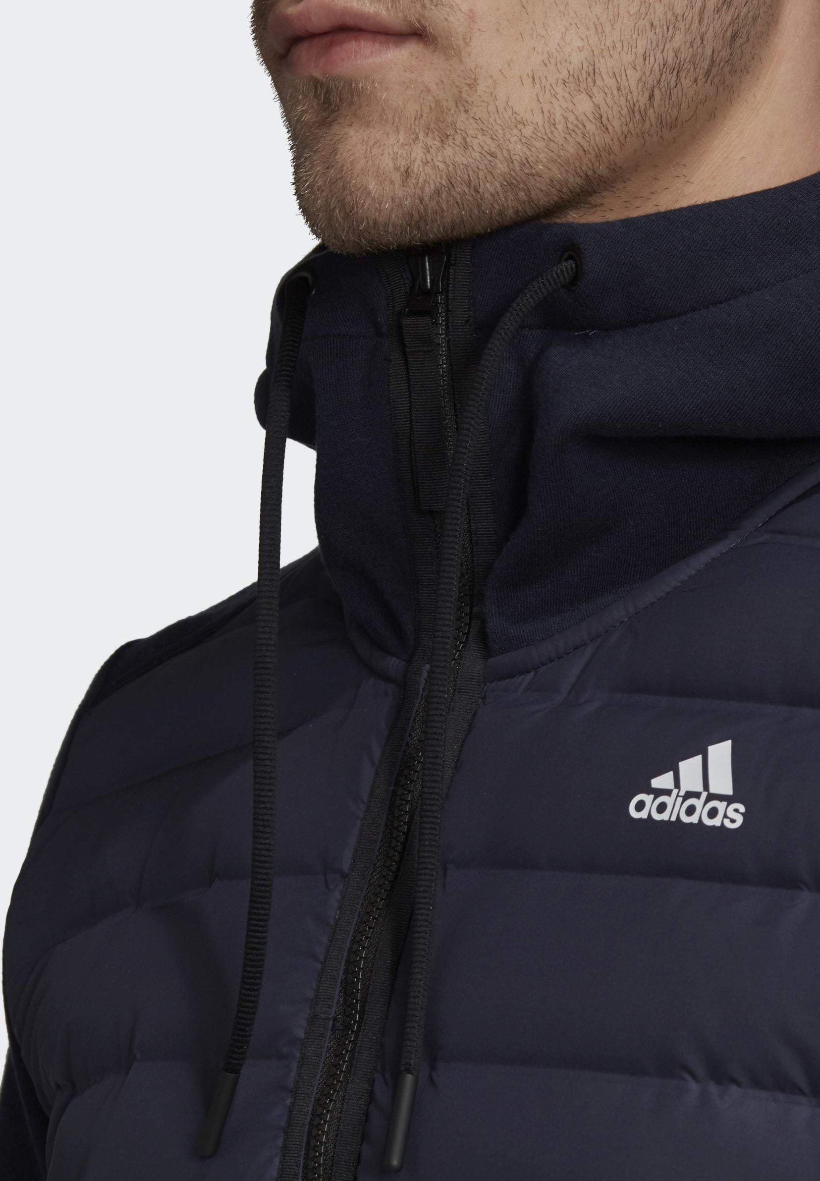 adidas Performance VARILITE HYBRID DOWN - Laufjacke - blue/dunkelblau -  Zalando.de