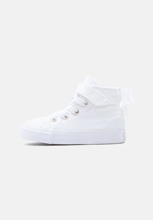 Converse CHUCK TAYLOR ALL STAR ONE STRAP UNISEX - Visoki športni copati - white/light gold-coloured