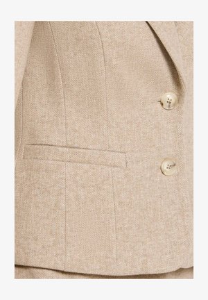 MADELEINE, MADELEINE BLAZER KURZBLAZER MIT FISCHGRAT-MUSTER - Blazer - cappuccino melange