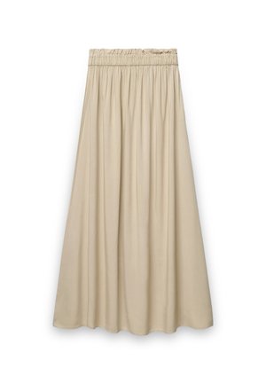 GONNA TINTA UNITA - Gonna a pieghe - tortora chiaro