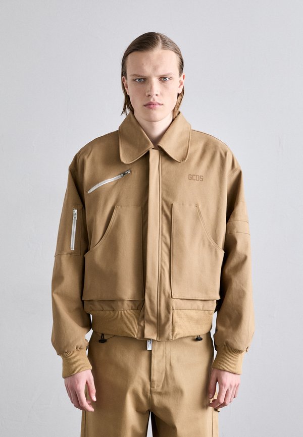 POCKETS - Bomber Jacket - beige taupe