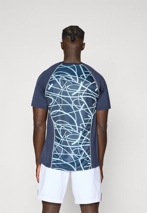 J.LINDEBERG Sports ALFONSO  - Print T-shirt - navy