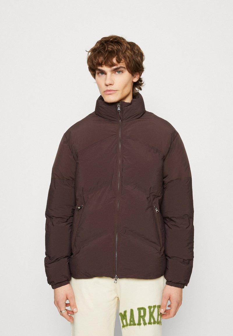 FADED HEAT SEAL QUILTED PUFFER Winter jacket chocolate/brown