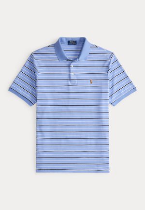 CUSTOM SLIM FIT STRIPED SOFT COTTON POLO - Piké - blue