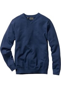 bonprix MIT V-AUSSCHNITT - Maglione - blue