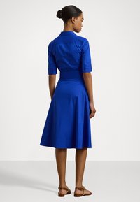 Lauren Ralph Lauren Belted Cotton Blend Shirtdress - Paitamekko - new sapphire