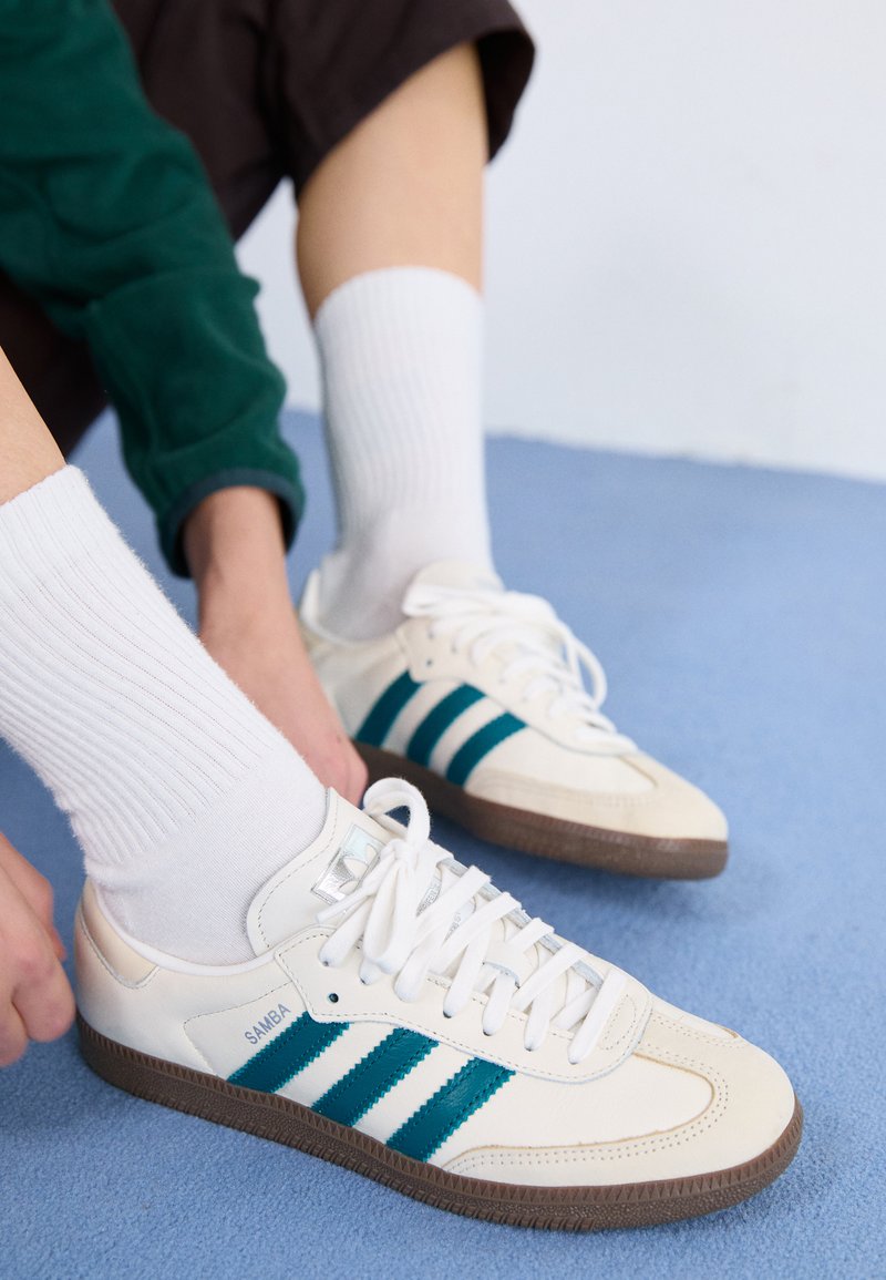 adidas gazelle silver green womens Adidas Samba OG Low Top Sneakers Cloud White/Wonder Quartz Size 9 NEW –  Celebrity Owned main image 0