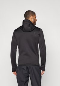 Didriksons ACKE FULLZIP  - Majica s kapuljačom i patentnim zatvaračem - black