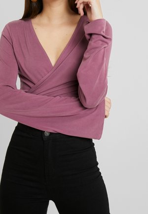 Langærmet T-shirt - berry