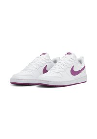 Nike Sportswear COURT BOROUGH LOW UNISEX - Sapatilhas - white hot fuchsia