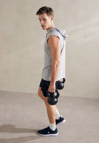 Champion ICONS HOODED SLEEVELESS - Top - grey melange