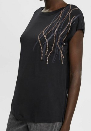 Esprit Collection, T-shirt imprimé - black