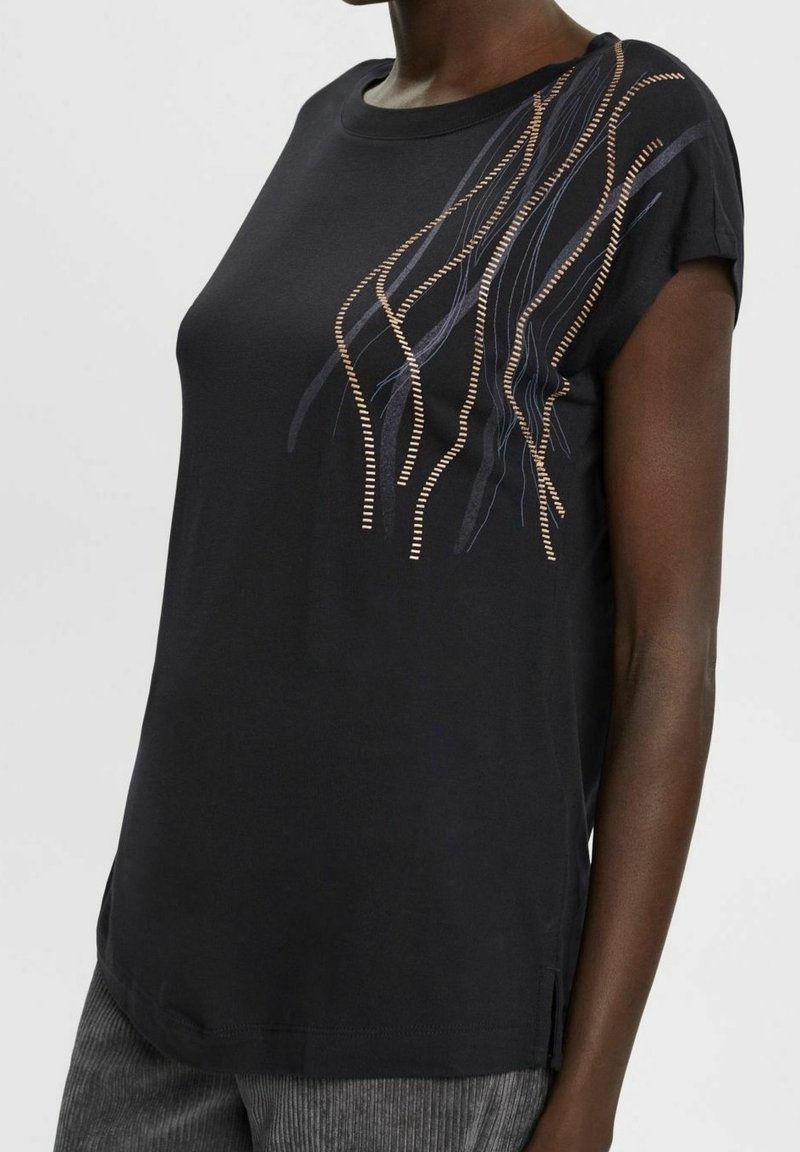 Esprit Collection T-shirt imprimé - black