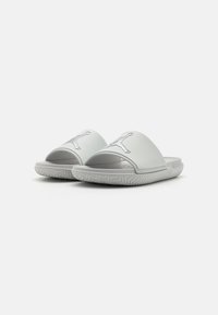 Jordan JUMPMAN SLIDE - Mules - neutral grey/metallic silver