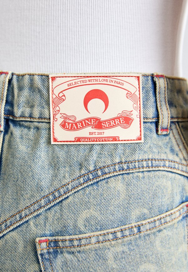 MOON LASER MINI SKIRT - Denim skirt - light beige3