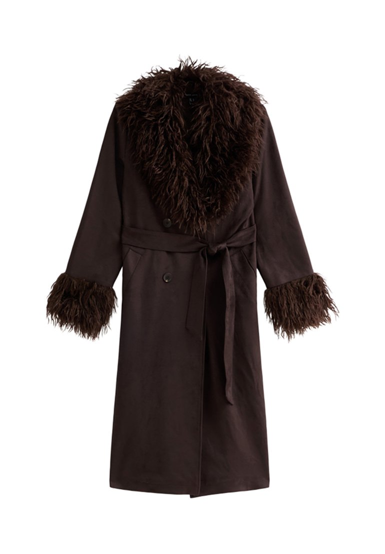 New Look Classic coat dark brown Zalando