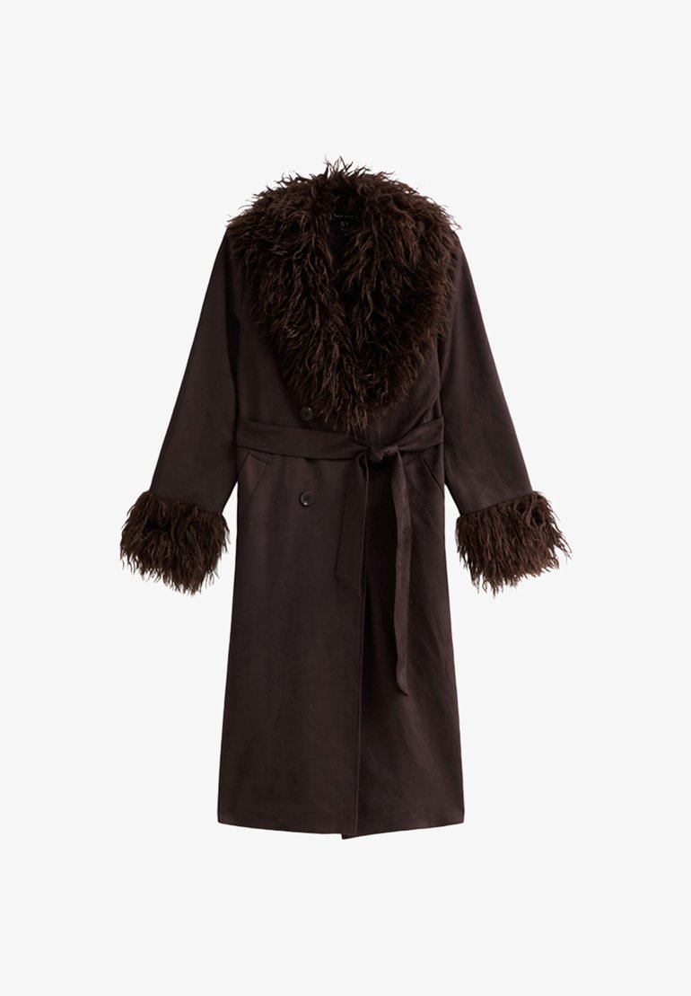 New Look Classic coat dark brown Zalando - Main Image