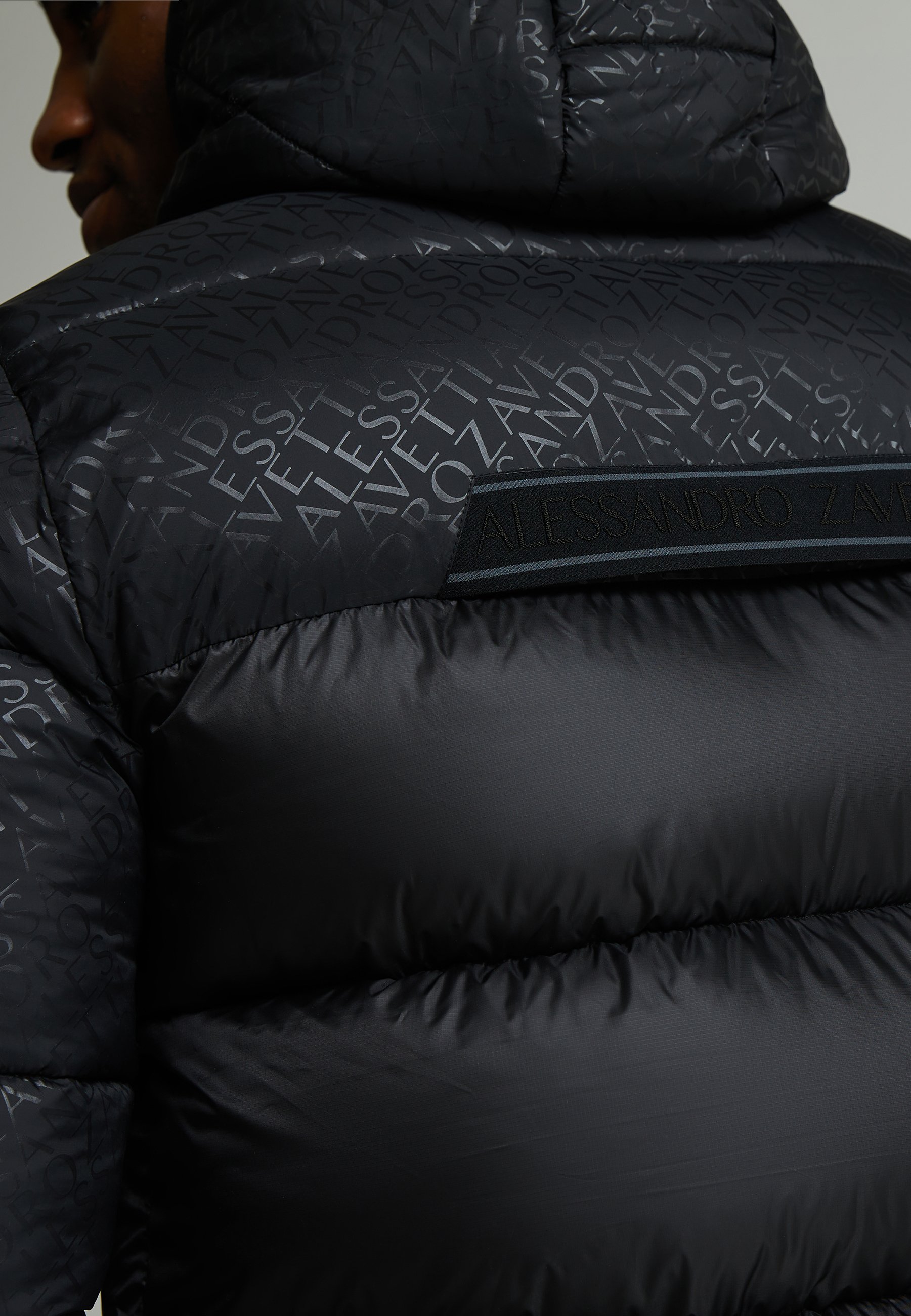 Alessandro Zavetti VIARDI LONGLINE JACKET - Wintermantel - black