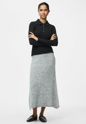 PCPAM - Jupe trapèze - medium grey melange