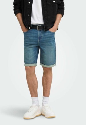 Only & Sons JEANS-SHORTS ONSPLY MID RISE NORMAL GESCHNITTEN SHORTS - Short en jean - light medium blue denim