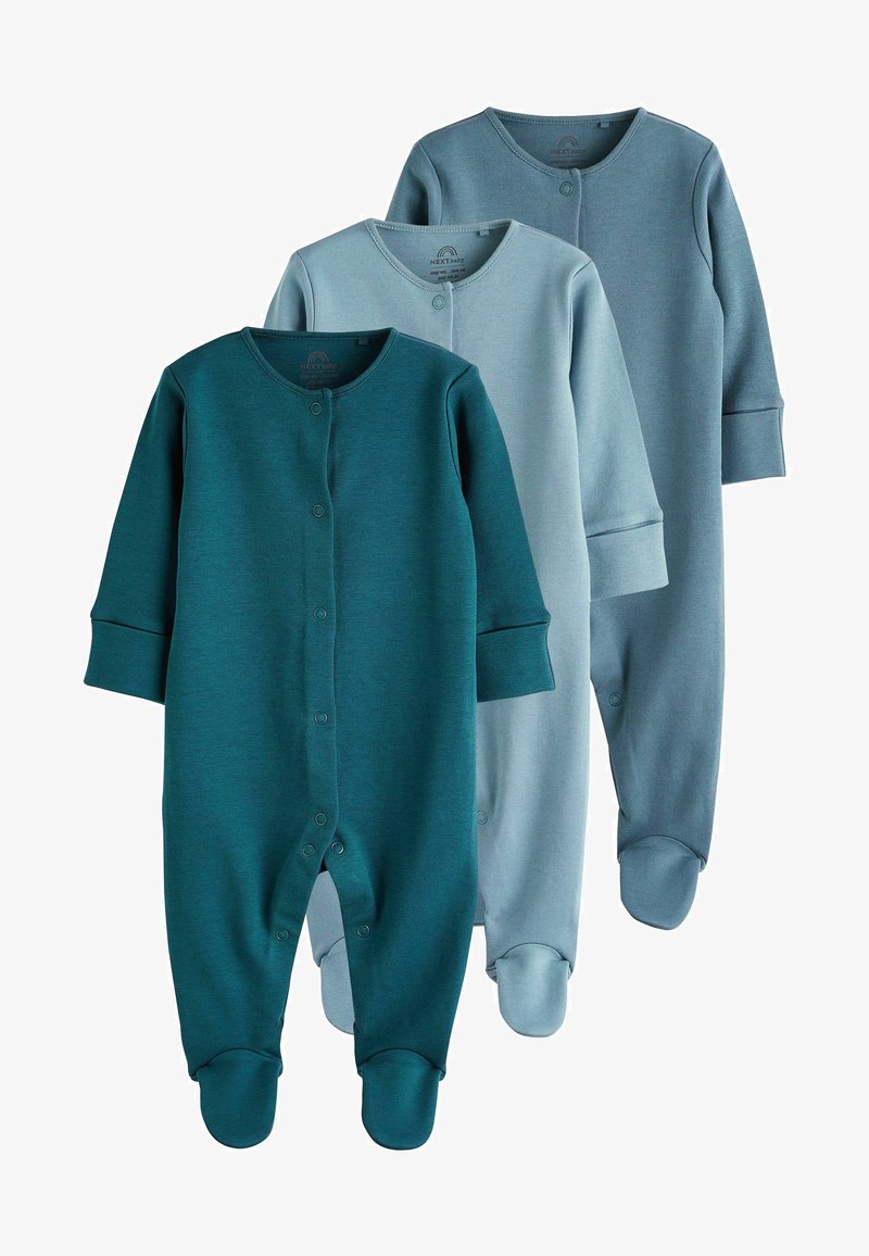 Next 3 PACK COTTON BABY SLEEPSUITS - Dupačky na spaní - blue